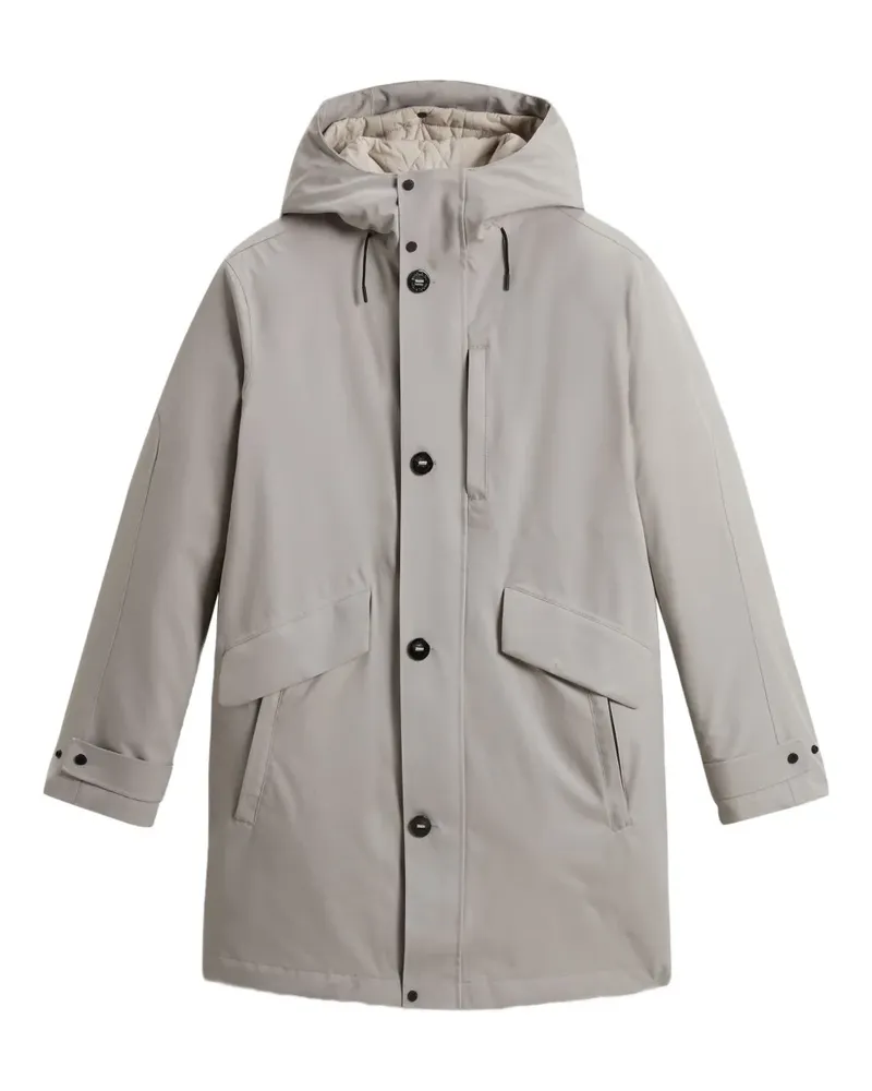 Woolrich hooded raincoat - Grau Grau