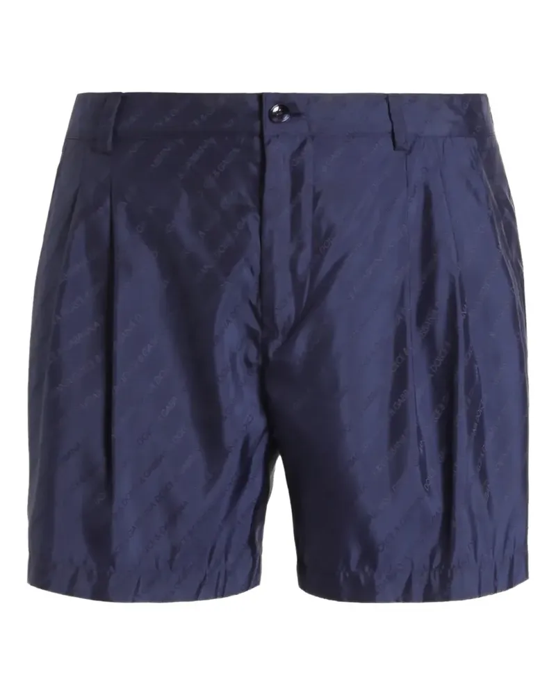 Dolce & Gabbana Shorts mit Jacquard-Logo - Blau Blau