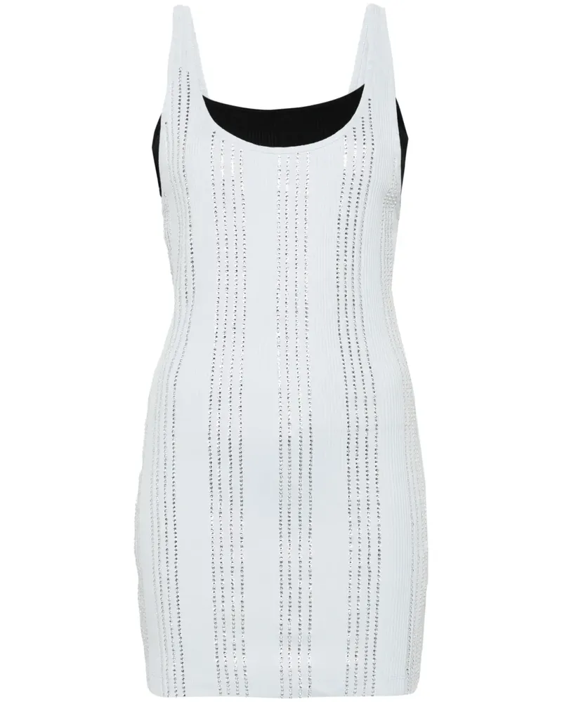 ATTICO Minikleid mit Strass - Blau Blau