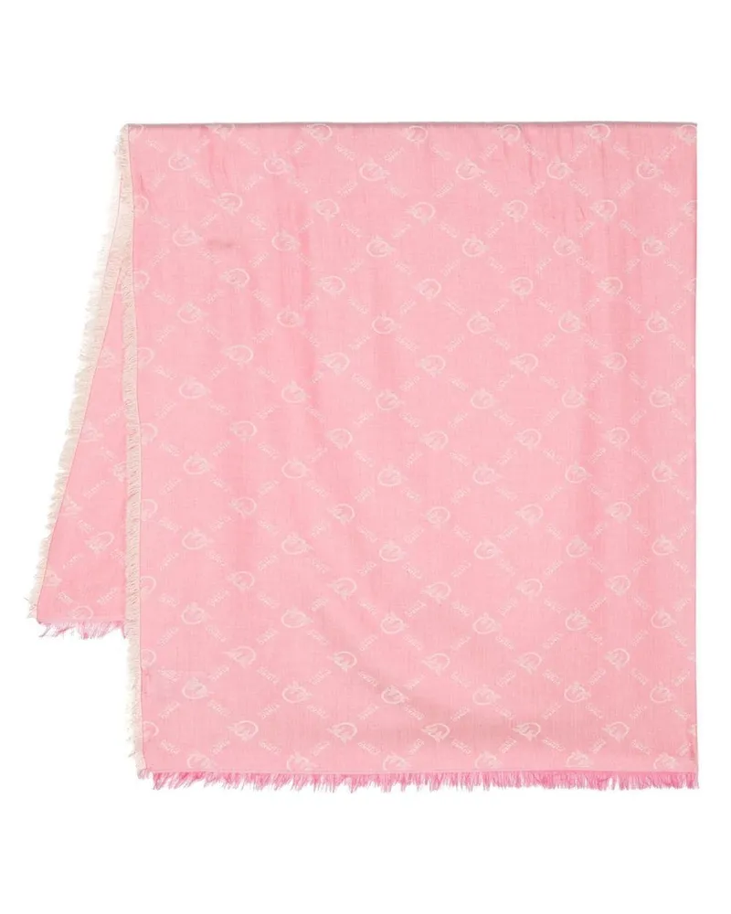 Pinko Schal mit Print - Rosa Rosa