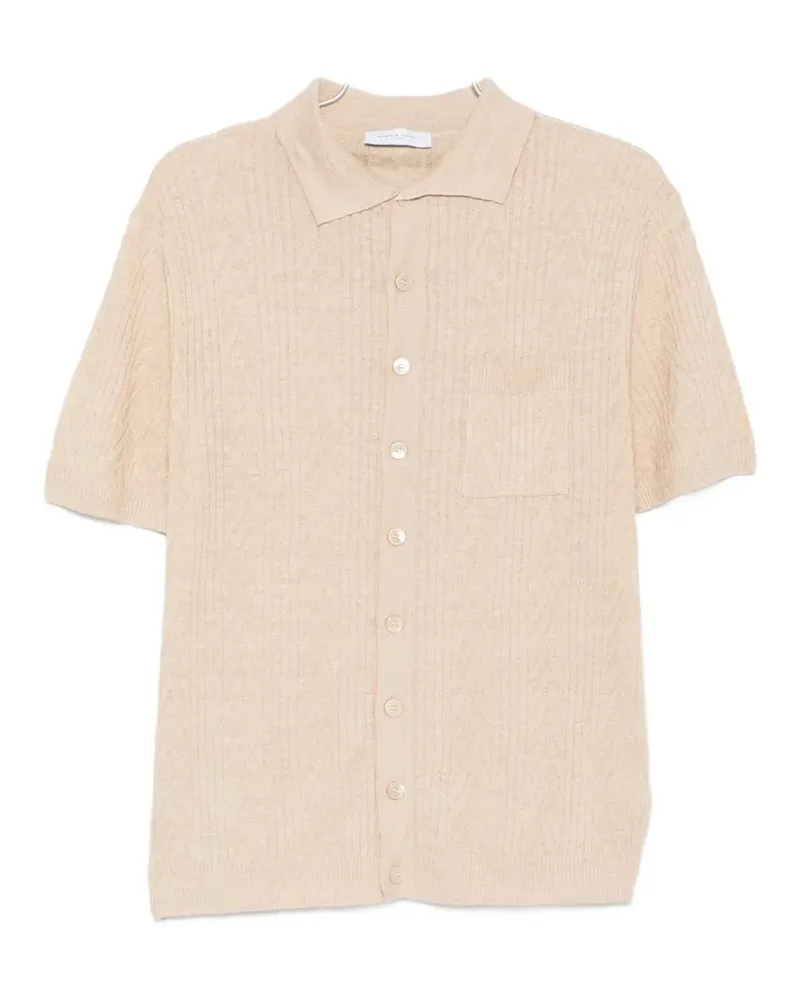 Daniele Fiesoli buttoned pocket linen jacket - Nude Nude