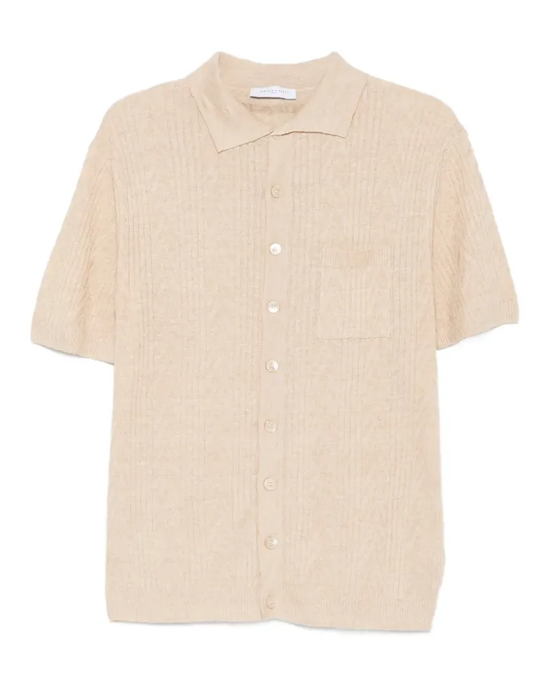 Daniele Fiesoli Leinenjacke mit geknöpfter Tasche - Nude Nude