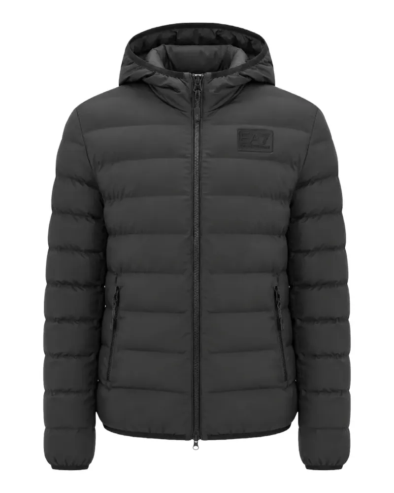 EA7 quilted hooded jacket - Grau Grau