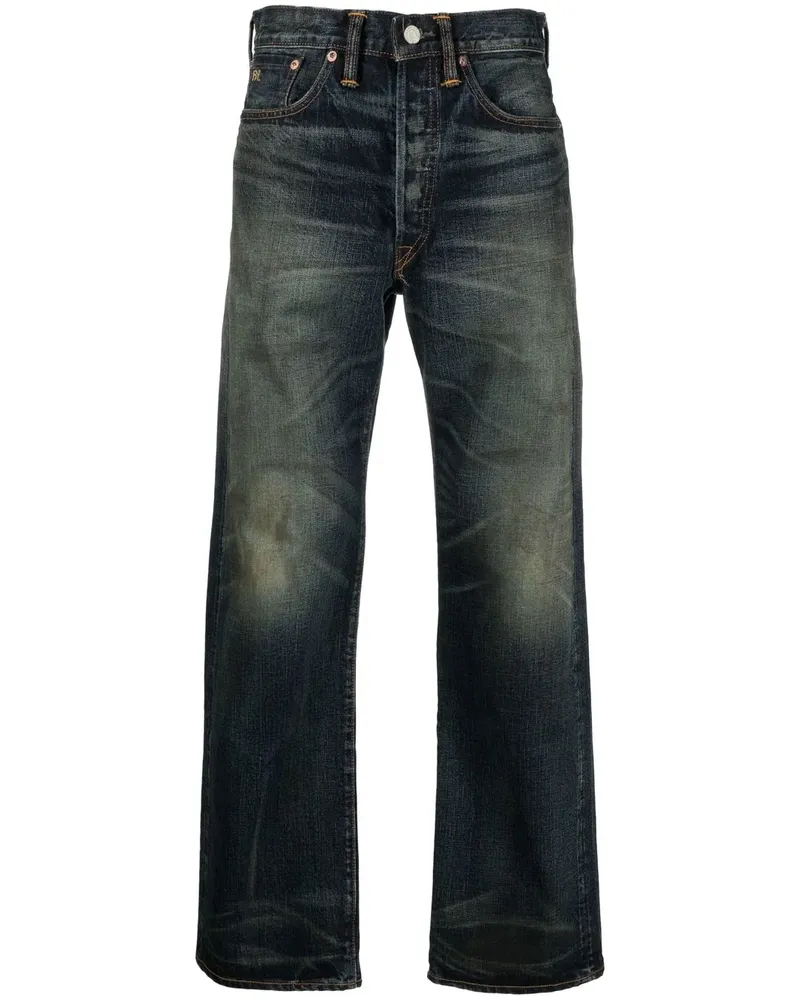 Ralph Lauren Straight-Leg-Jeans im Vintage-Look - Blau Blau