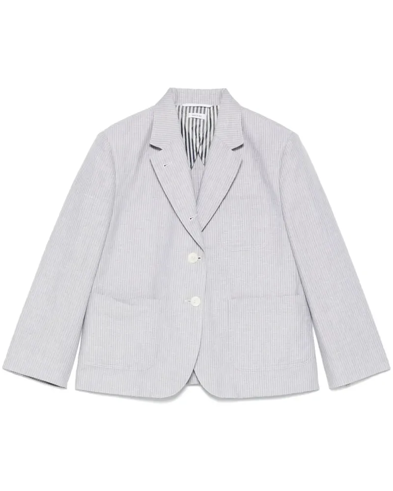Thom Browne Cropped-Blazer mit Streifen - Grau Grau