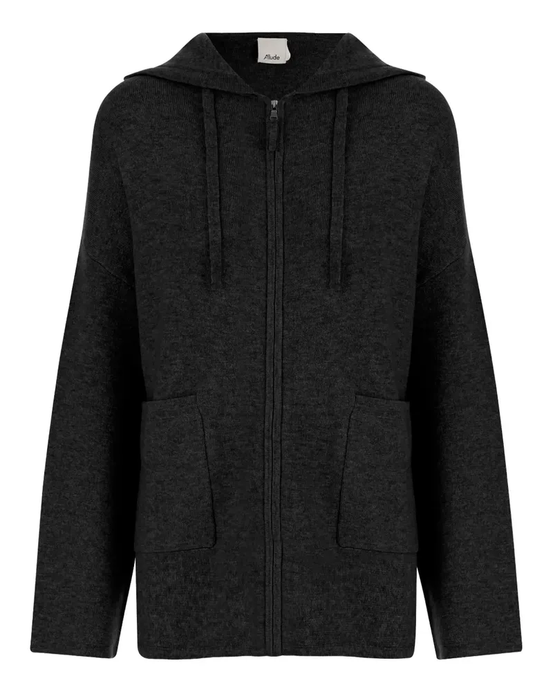 ALLUDE Kapuzenjacke mit Reißverschluss - Grau Grau
