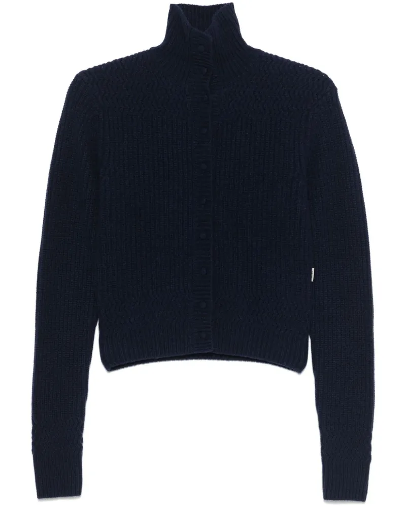 REMAIN Gerippter Cardigan - Blau Blau