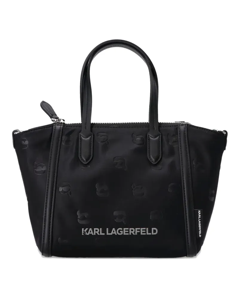 Karl Lagerfeld Shopper mit Logo-Prägung - Schwarz Schwarz