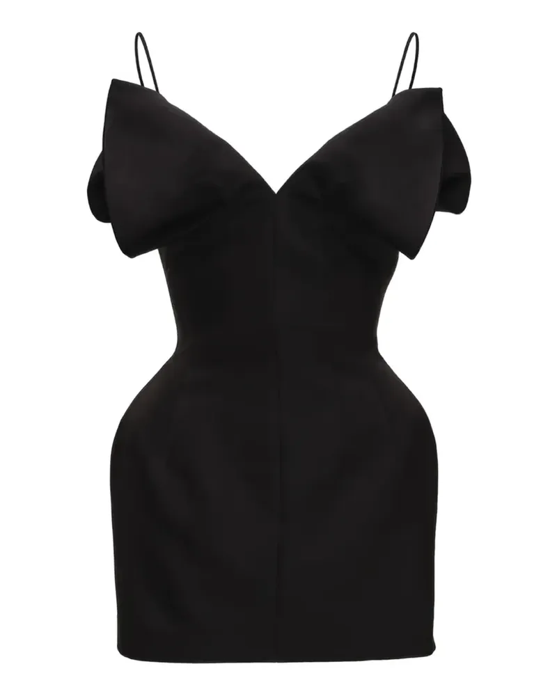 Magda Butrym Korsett-Minikleid mit V-Ausschnitt - Schwarz Schwarz