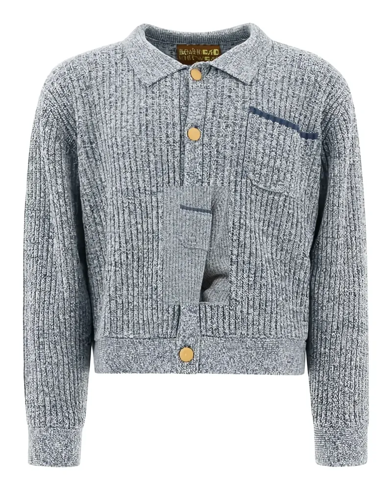 Brain Dead Cardigan aus Baumwolle - Grau Grau