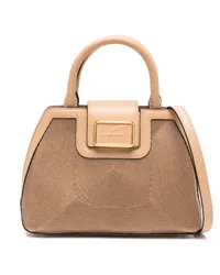 Alberta Ferretti Albi33 Shopper mit texturiertem Finish Nude