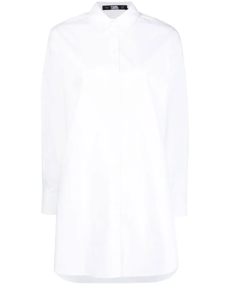 Karl Lagerfeld Tunika mit Logo-Print - Weiß Weiß