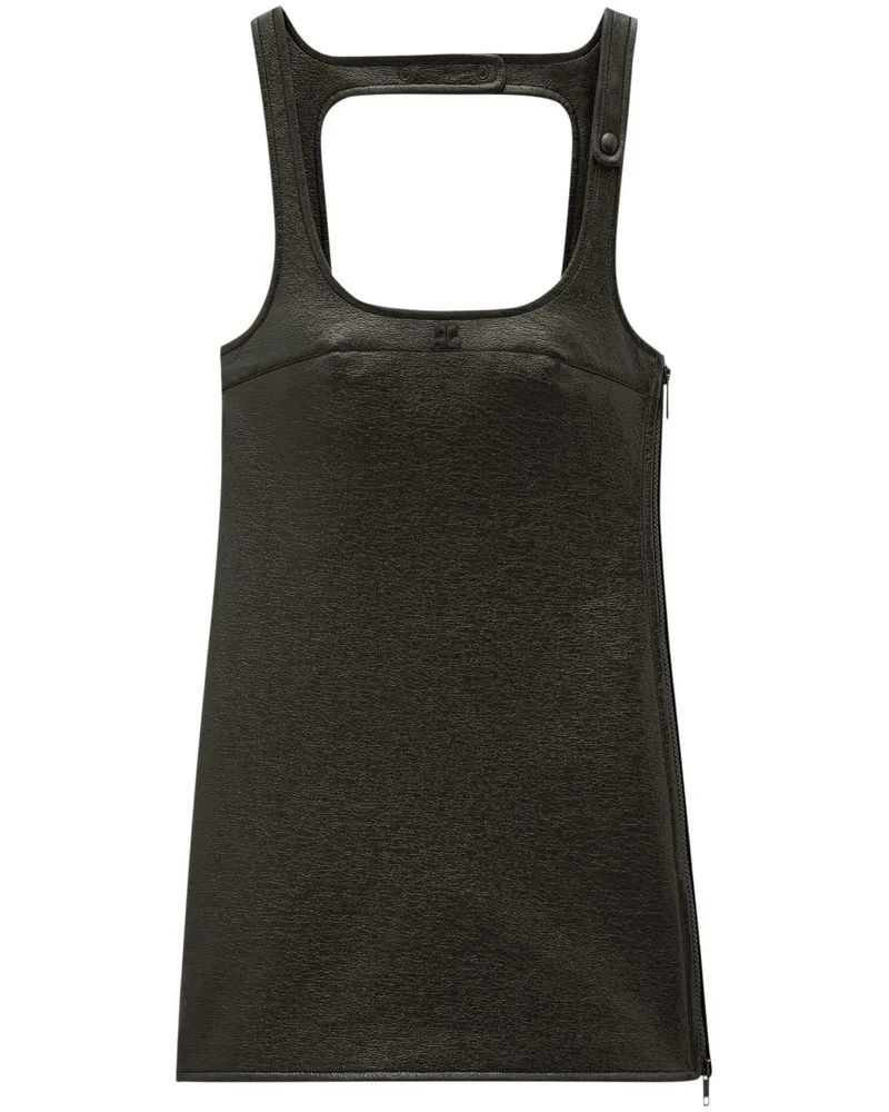 Courrèges Re-Edition Minikleid - Schwarz Schwarz