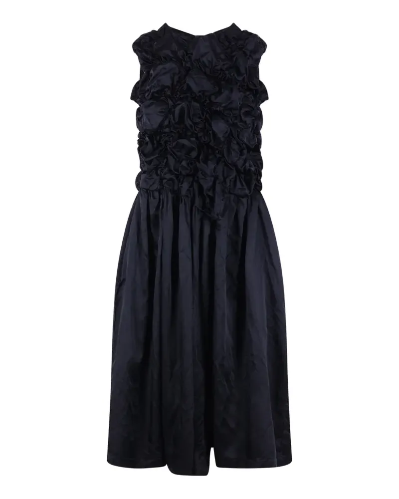 Comme des Garçons ruffled-detail midi dress - Blau Blau