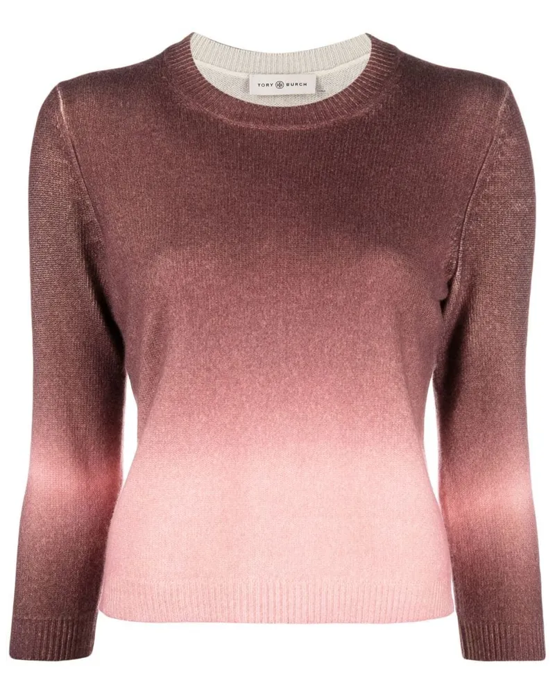 Tory Burch Kaschmirpullover mit Ombré-Design - Rosa Rosa