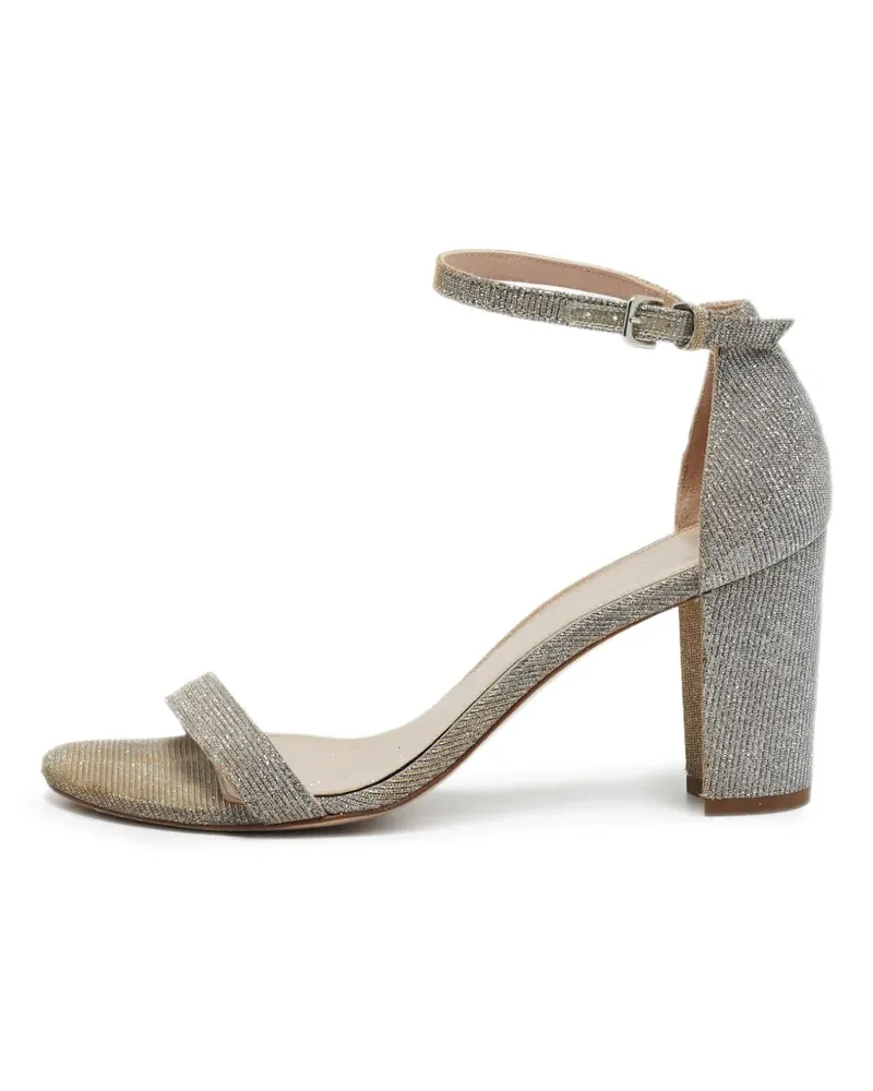 Stuart Weitzman Sandalen mit Knöchelriemen - Silber Silber