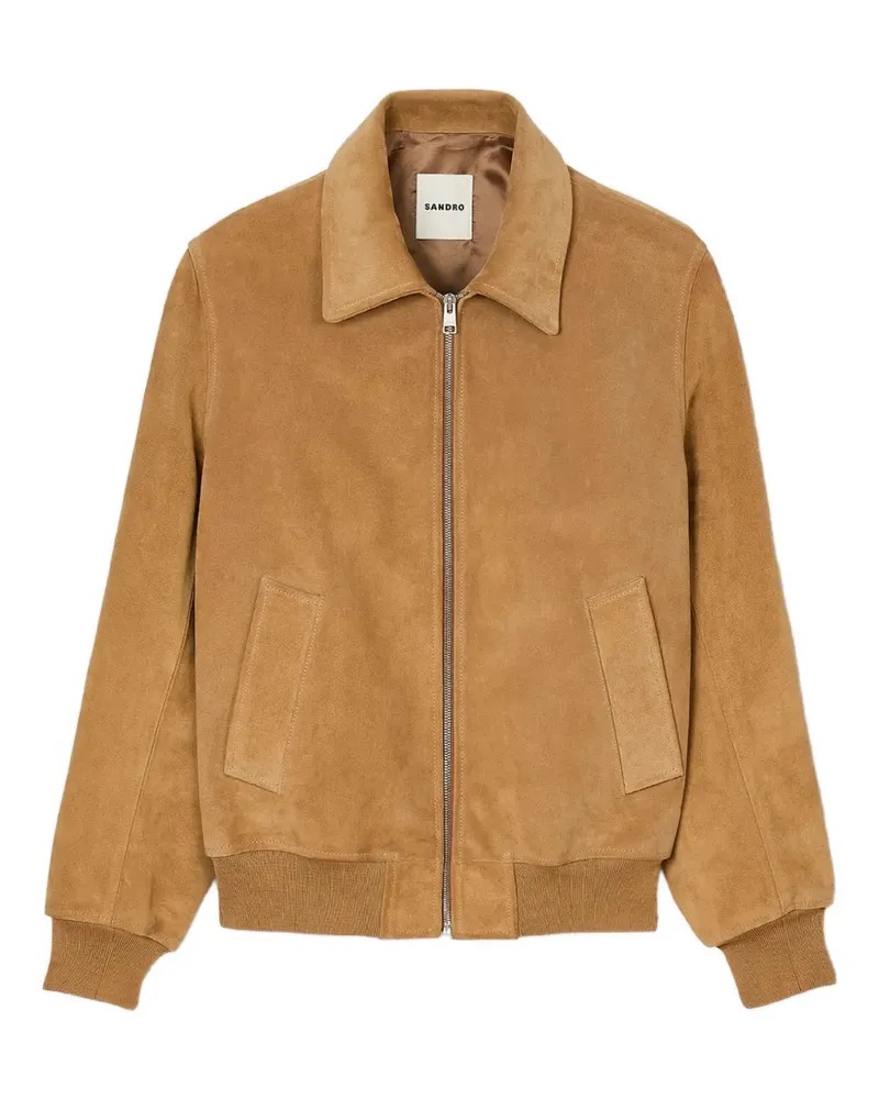 Sandro Bomberjacke aus Wildleder - Braun Braun
