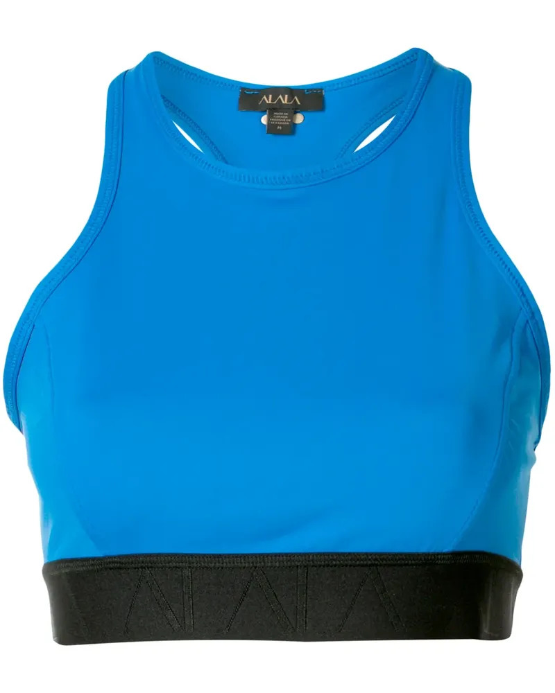ALALA Cropped-Top mit Racerback - Blau Blau