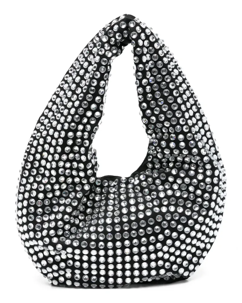 Giuseppe di Morabito Schultertasche mit Kristallen - Schwarz Schwarz