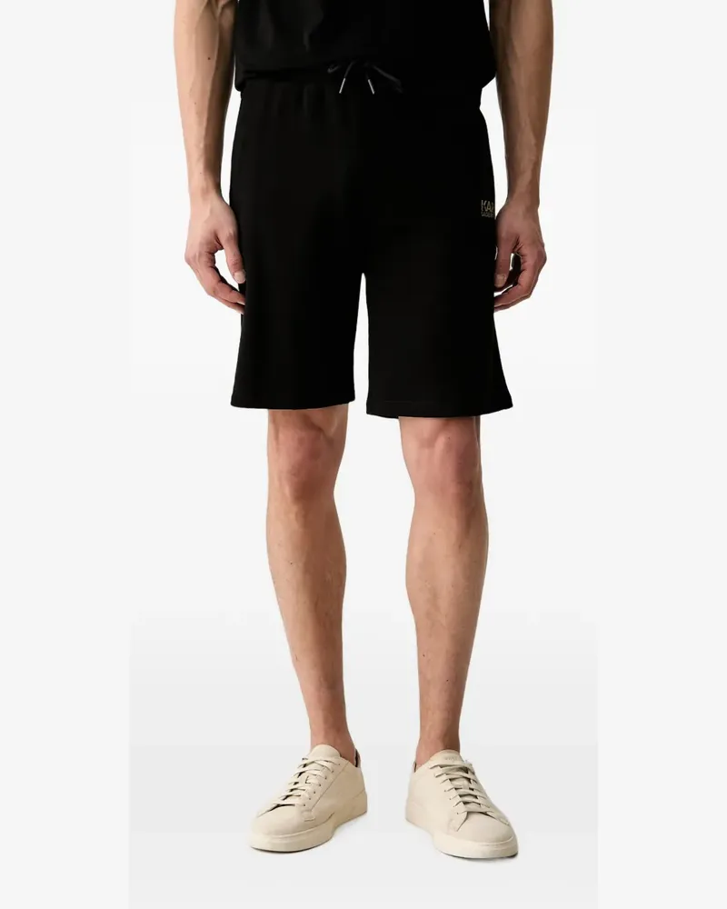 Karl Lagerfeld logo-print drawstring shorts - Schwarz Schwarz