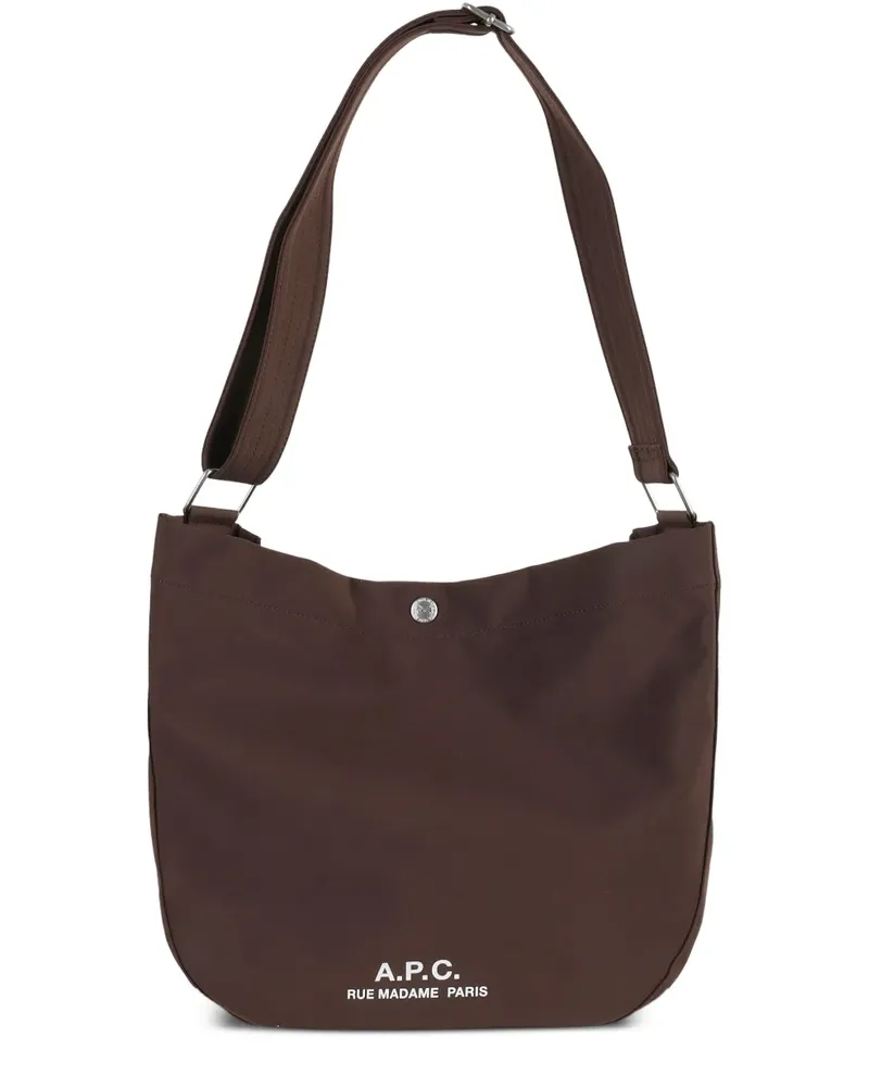 A.P.C. Kuriertasche mit verstellbarem Riemen - Braun Braun