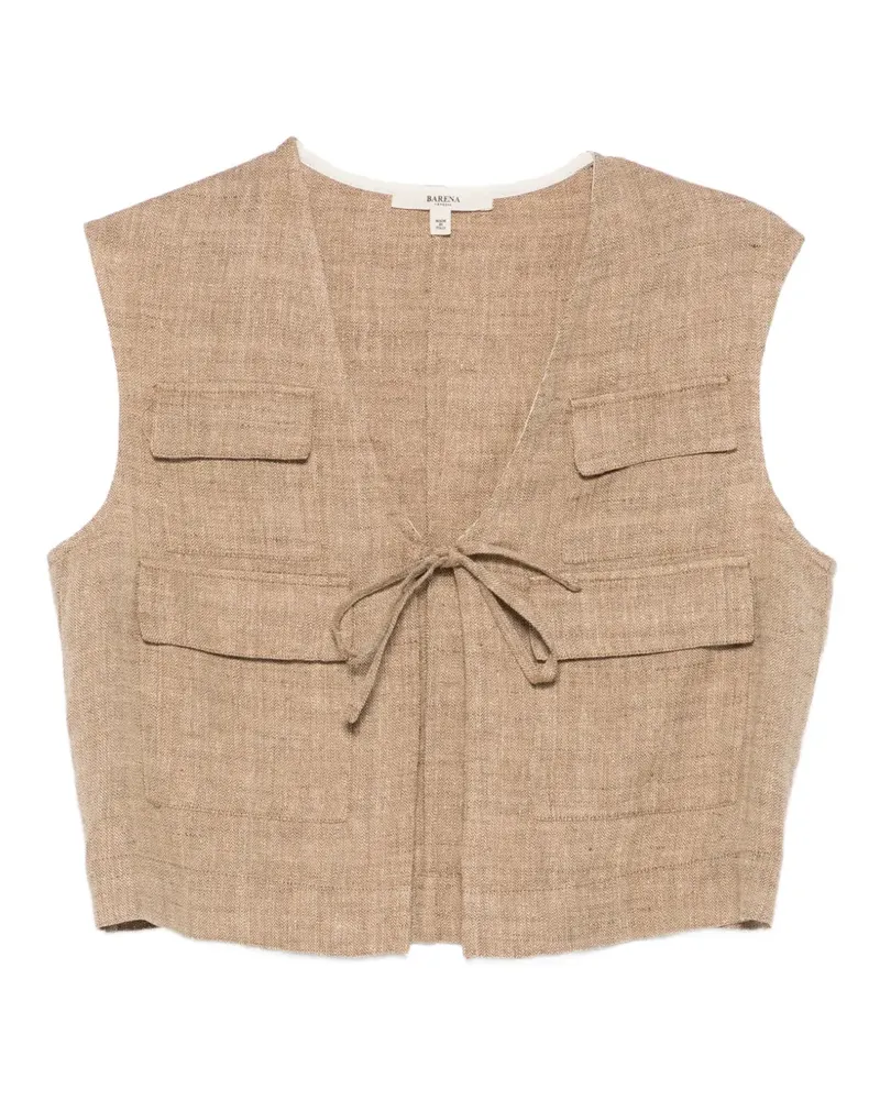 BARENA Pullunder mit Taschen - Nude Nude