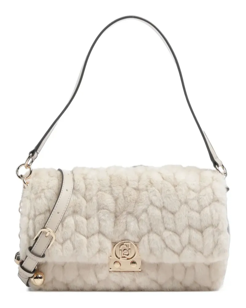 Liu Jo Schultertasche aus Faux Fur - Nude Nude
