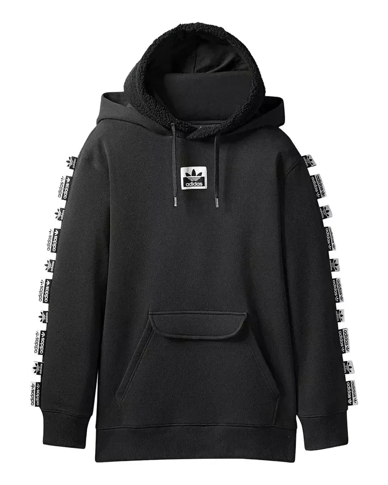 adidas x Olivia Oblanc Hoodie mit Kordelzug - Schwarz Schwarz