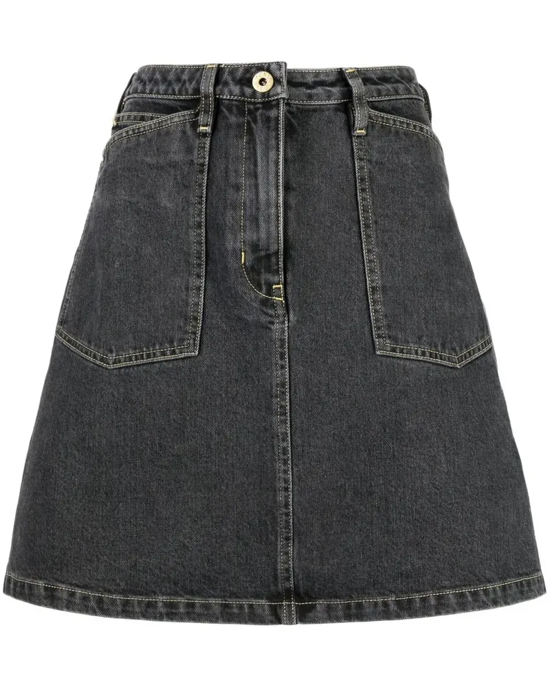 Kenzo Jeansrock mit hohem Bund - Schwarz Schwarz