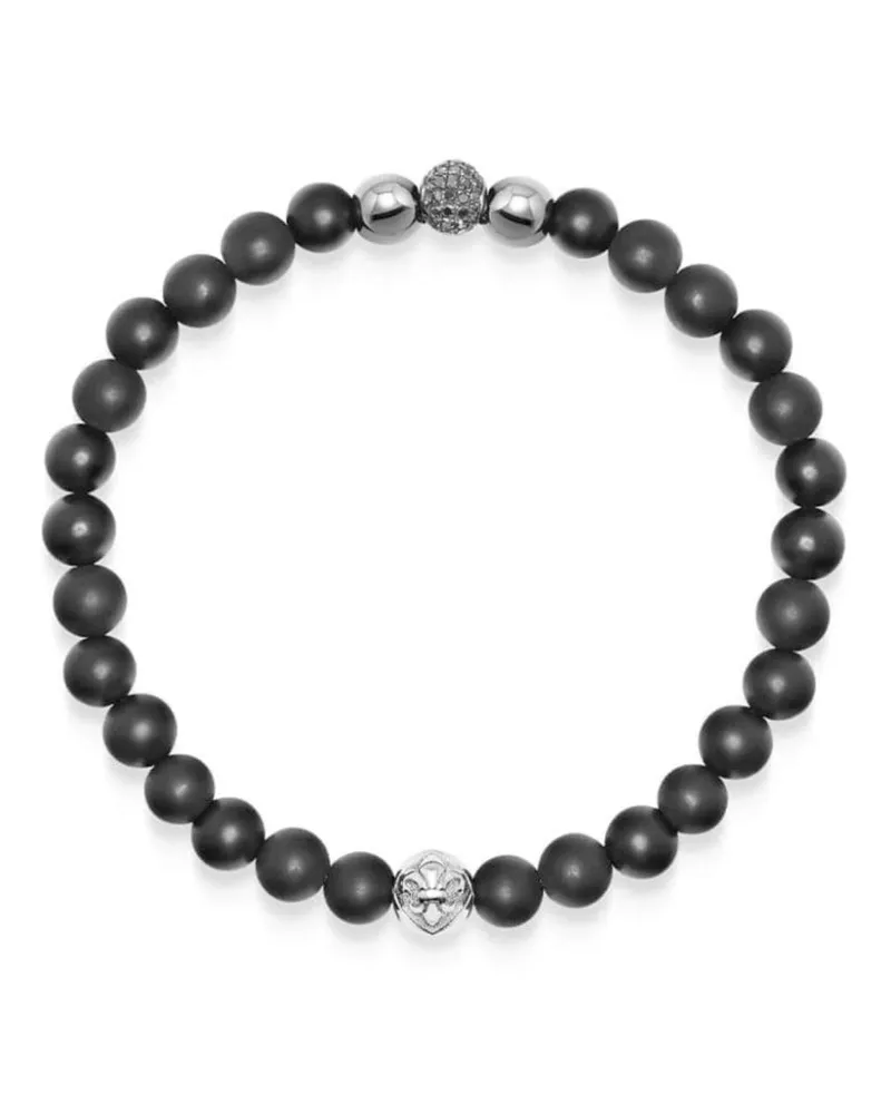 Nialaya Armband mit Perlen - Schwarz Schwarz