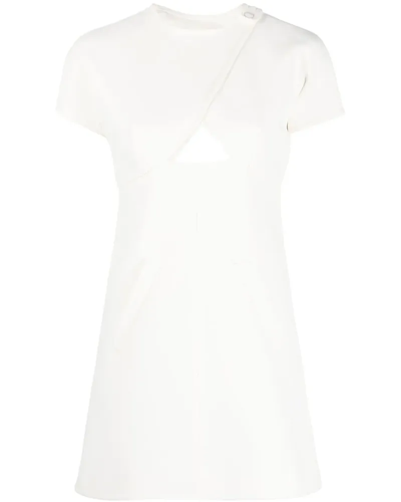 Courrèges Kleid mit Cut-Out - Weiß Weiß