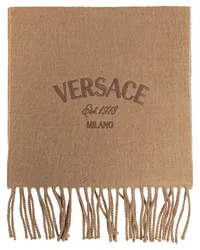 Versace Milano Stamp Schal Braun