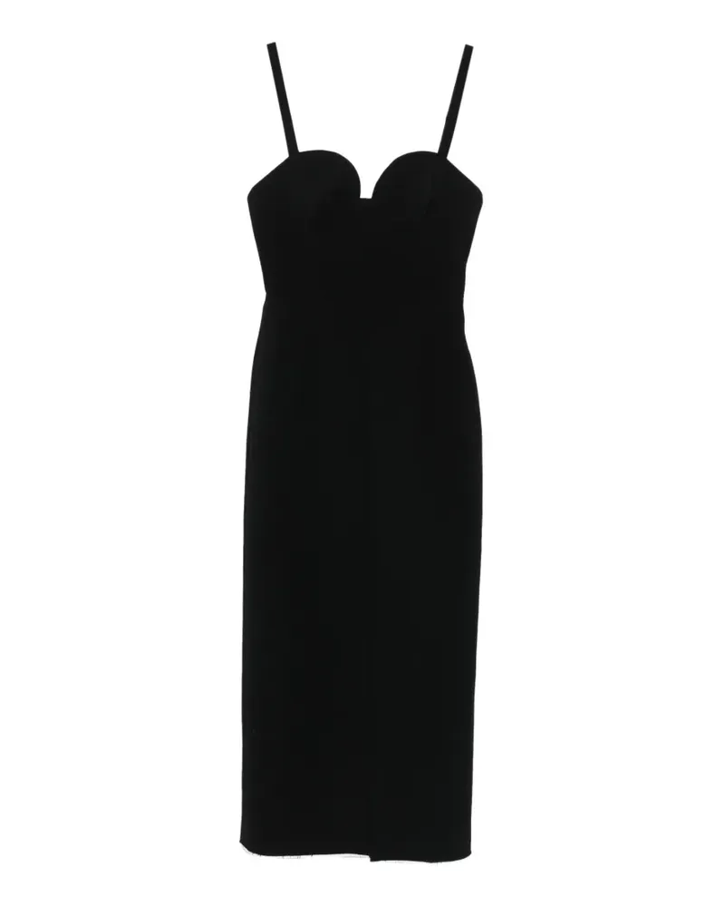 Givenchy sweetheart-neck midi dress - Schwarz Schwarz