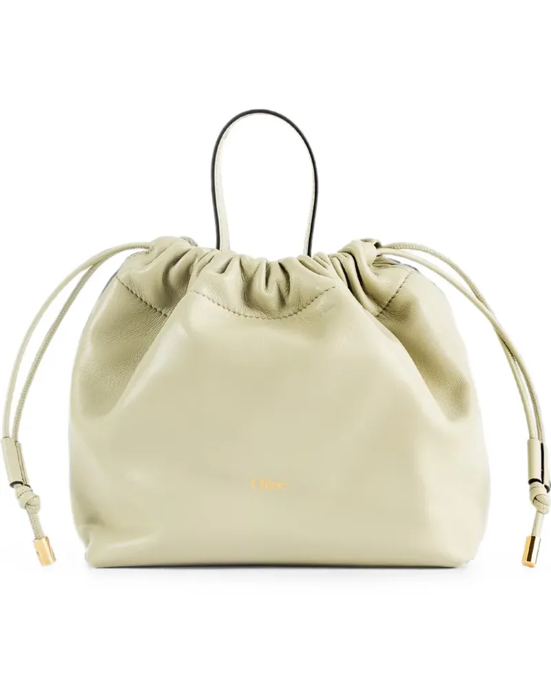 Chloé Small Icons drawstring nappa leather bucket bag - Grün Grün