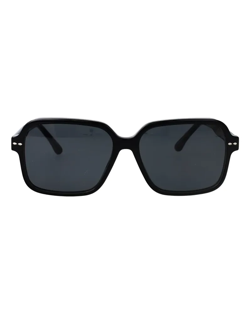 Isabel Marant embellished-geometric sunglasses - Schwarz Schwarz