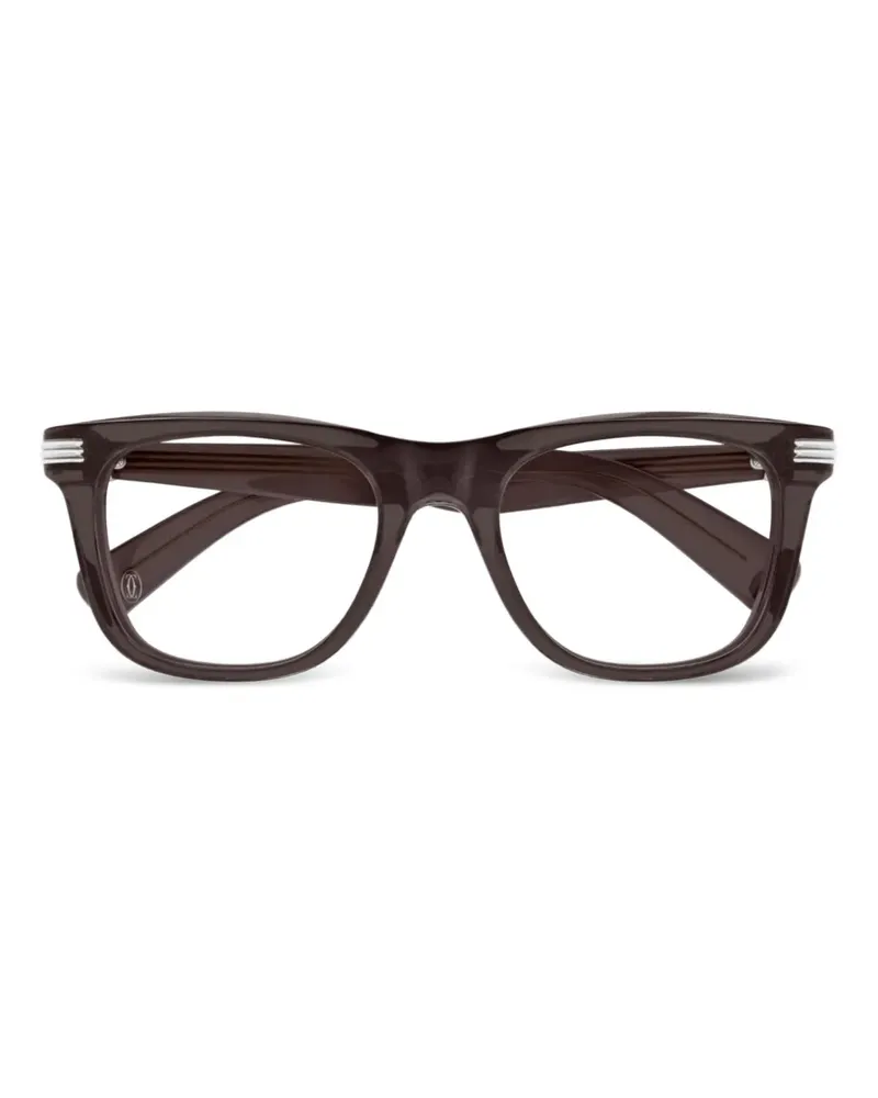 Cartier Brille mit eckigem Gestell - Violett Violett