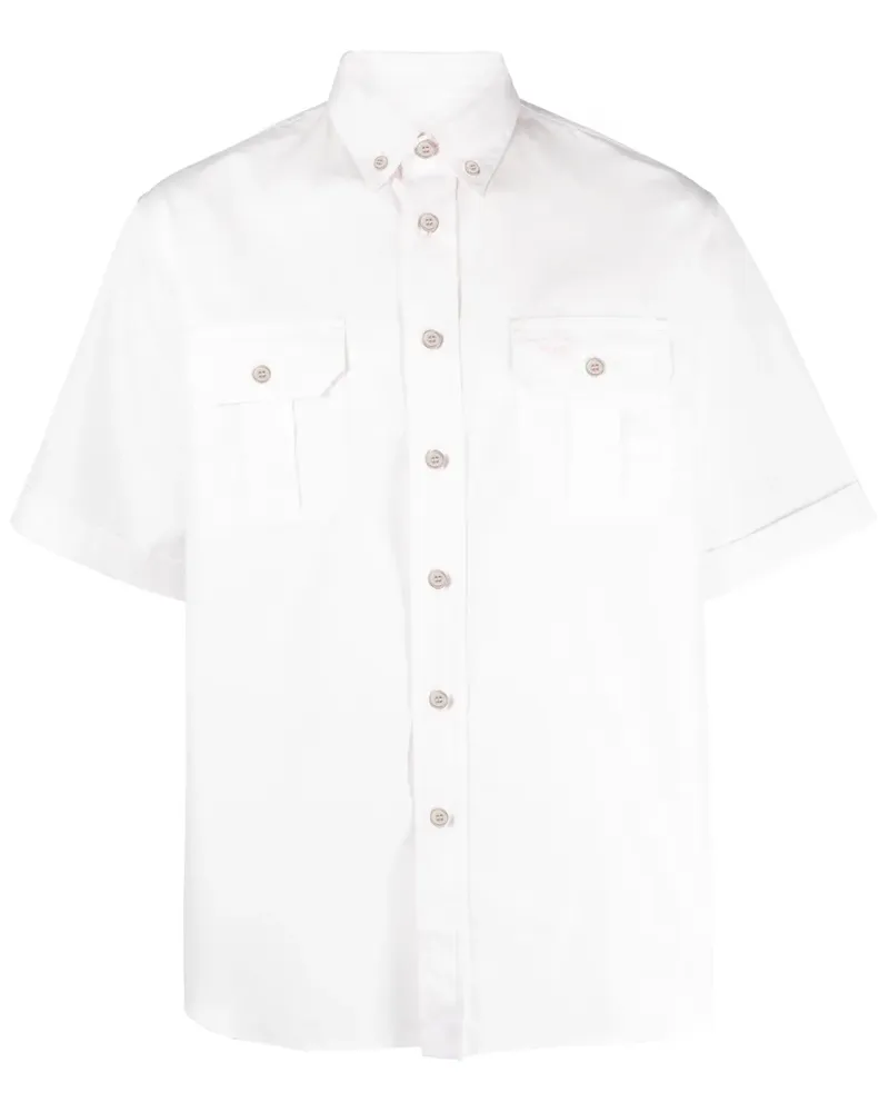 Prada Hemd mit Logo-Stickerei - Rosa Rosa