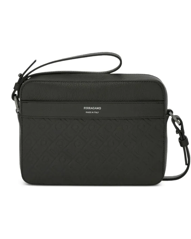 Ferragamo monogram shoulder bag - Schwarz Schwarz