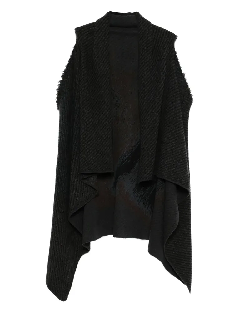Label Under Construction virgin wool waistcoat - Schwarz Schwarz