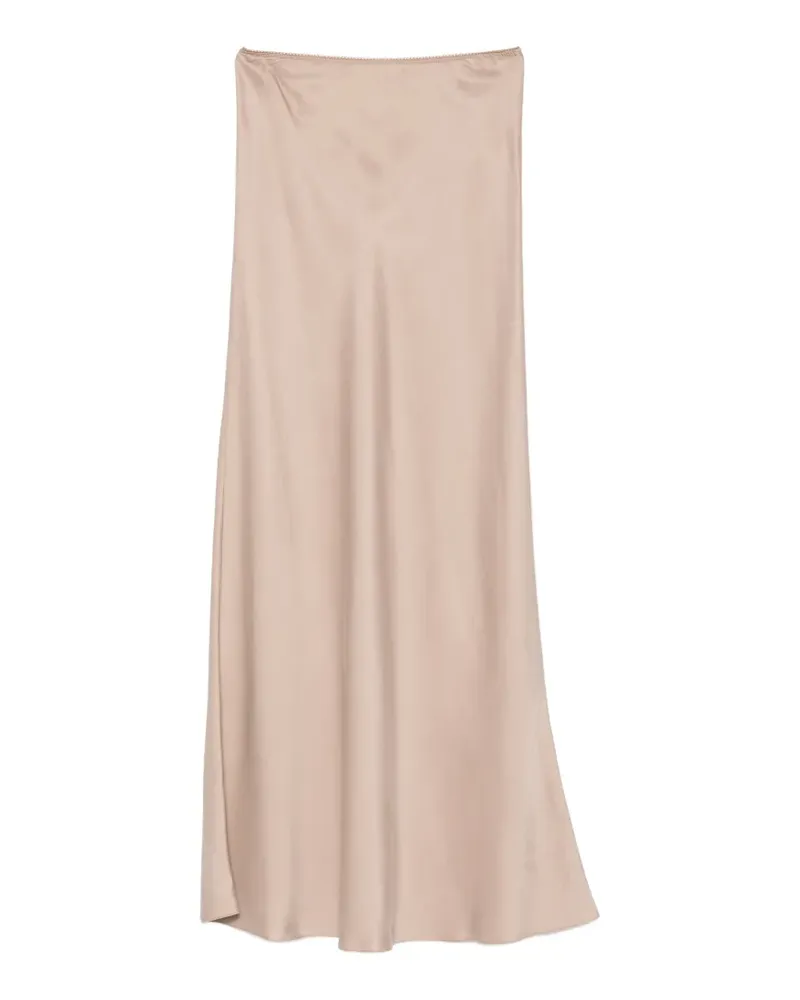 Fabiana Filippi satin-finish maxi skirt - Nude Nude