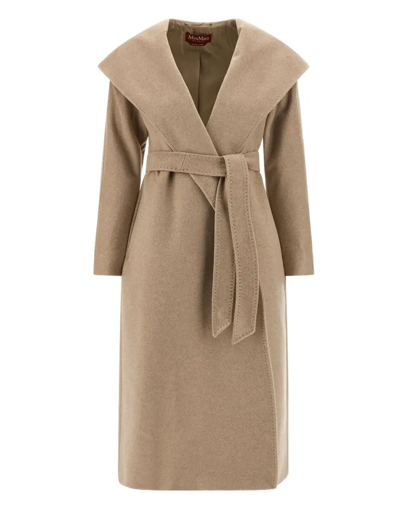Max Mara Geknoteter Kapuzenmantel - Nude Nude