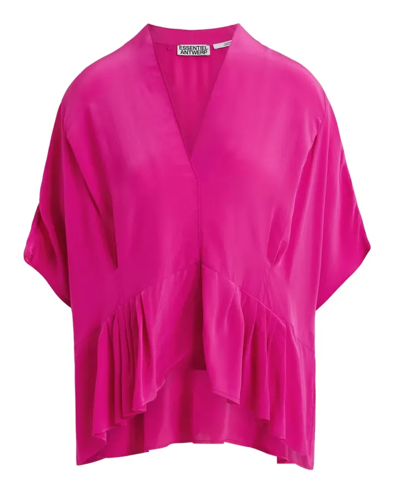 Essentiel Bluse mit Rüschen - Rosa Rosa