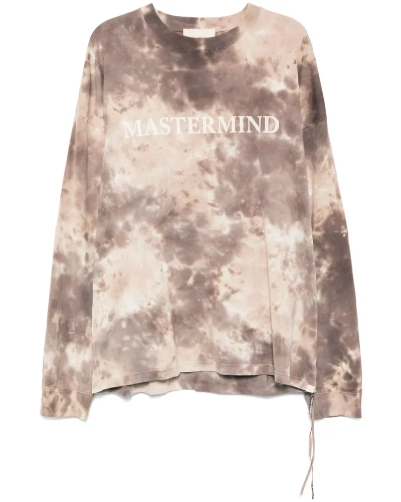 Mastermind World Langarmshirt mit Logo-Print - Braun Braun