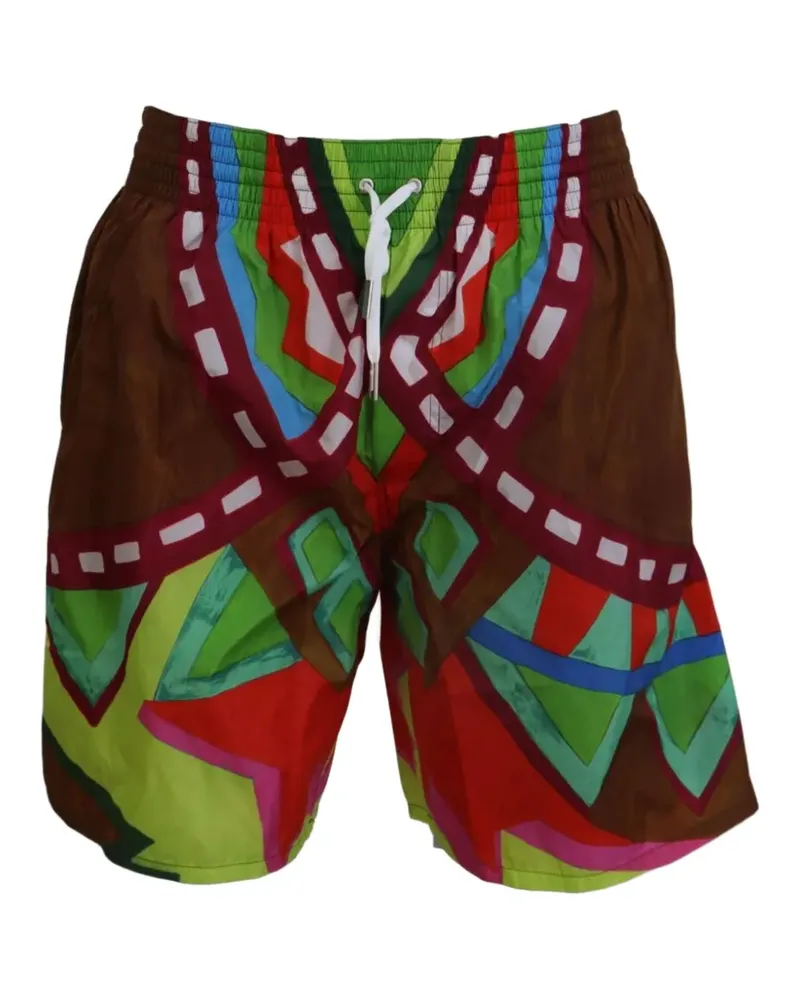 Dsquared2 Badeshorts mit geometrischem Print - Braun Braun