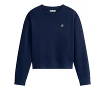 Sweatshirt mit Stickerei - Blau