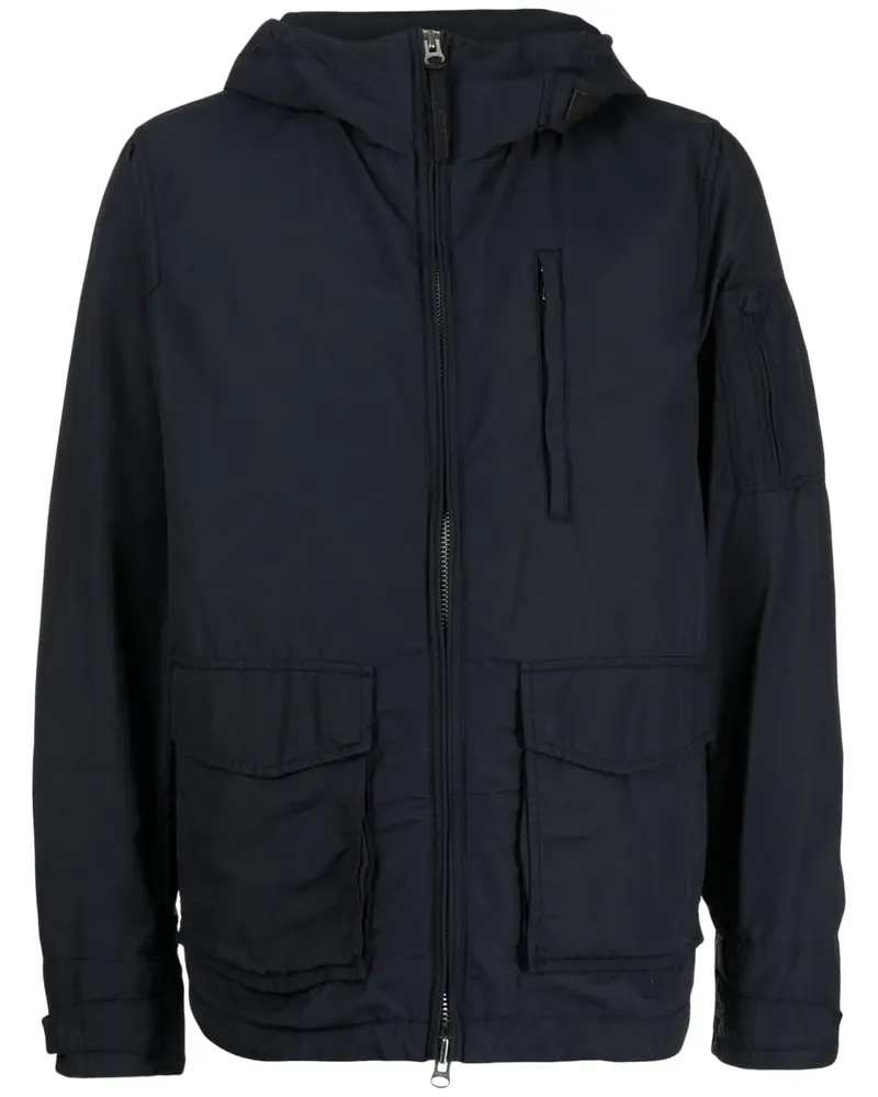 Woolrich Kapuzenjacke mit Reißverschluss - Blau Blau