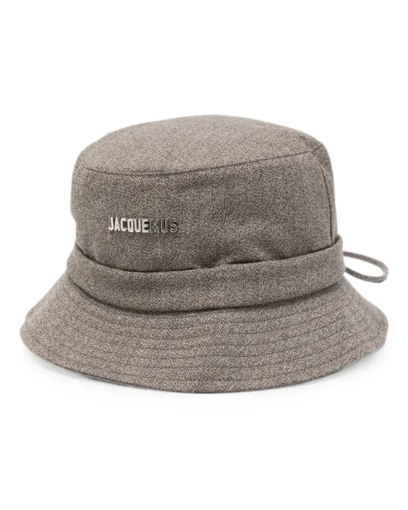 Jacquemus Beuteltasche mit Logo-Schild - Braun Braun