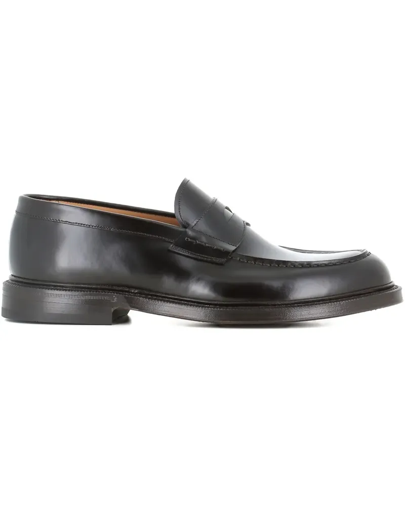 Green George penny leather loafers - Braun Braun