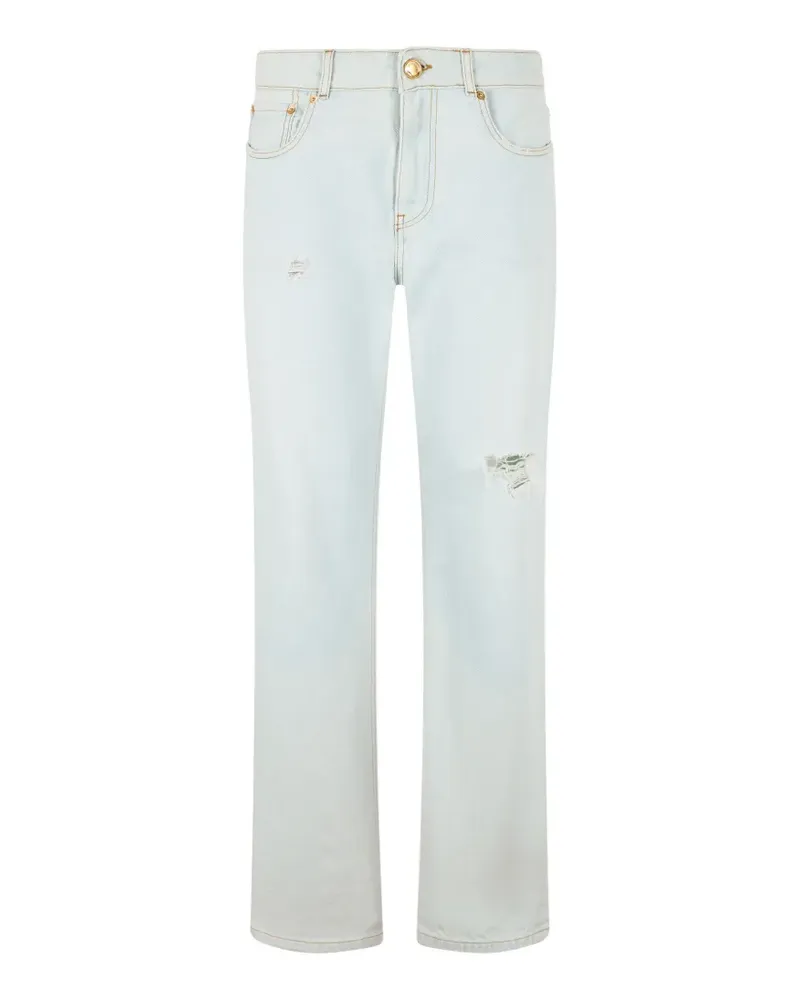 Roberto Cavalli distressed-detail jeans - Blau Blau