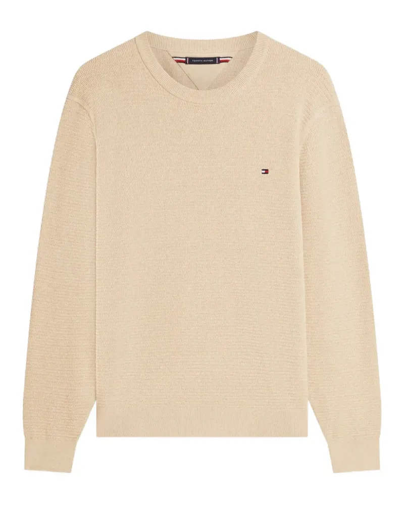 Tommy Hilfiger logo-embroidered sweater - Nude Nude